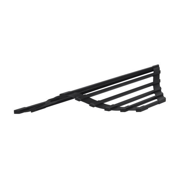 Сушилка на кухонную мойку угловая Lidz Acsis LA18 Black, квадратна основа, для посуды 430х175 мм LDACSLA18BLM49771 SD00055895 фото
