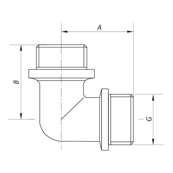 Кут 1/2'' НН Koer KF.L06M (KF0071) KF0071 фото