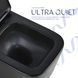 Унитаз подвесной Qtap Crow Ultra Quiet 485&times;340&times;290 мм, Matt Black, с сиденьем Slim Duroplast/ Soft-close/ Quick Release QT05335171MB SD00054229 фото 14