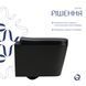 Унитаз подвесной Qtap Crow Ultra Quiet 485&times;340&times;290 мм, Matt Black, с сиденьем Slim Duroplast/ Soft-close/ Quick Release QT05335171MB SD00054229 фото 4