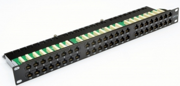 Патч-панель CMS 19" 48xRJ-45 UTP, Cat.6, 1U, dual type, EPNew (6PLD-U48BK1UZ) 15398/39063 фото