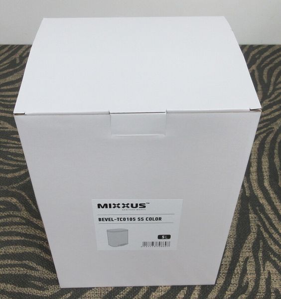 Відро для сміття з плавним закриттям прямокутне Mixxus Bevel-TC0105 SS Color 5л колір наржавійка (MI7086) MI7086 фото
