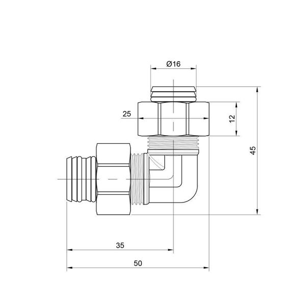 Куточок обтискний SD Plus 16 SD155W1616 SD00002720 фото