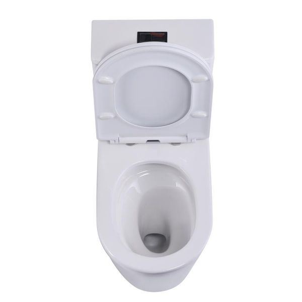 Унитаз-моноблок напольный Qtap Swan Ultra Quiet безободковый с сиденьем Soft-Close WHITE QT16226080AW SD00052582 фото