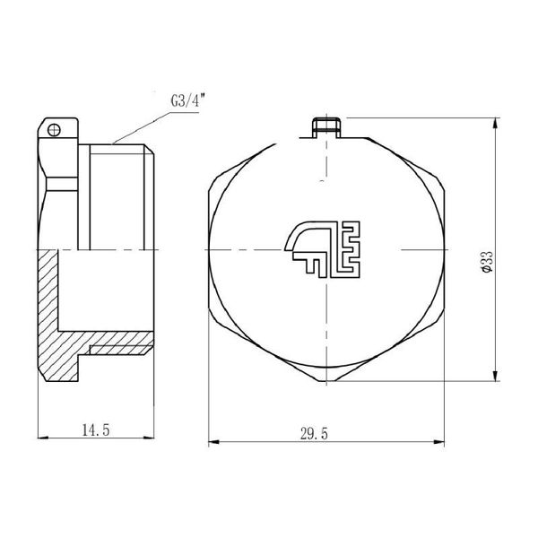 Заглушка SD Forte 3/4" НР SF35320 SD00002516 фото