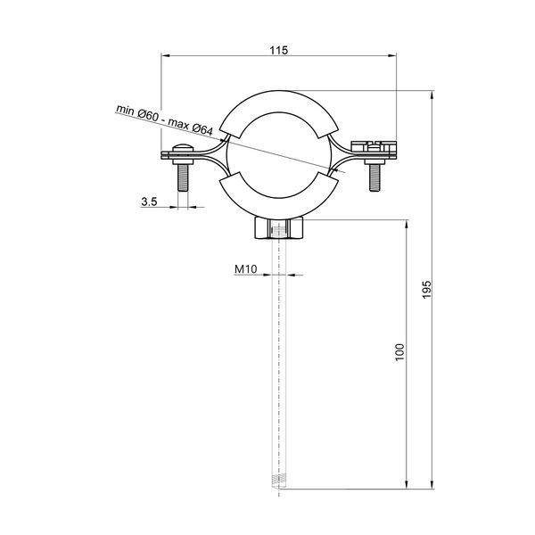 Хомут Thermo Alliance Forte 2" (D60-64 мм) SF10050 SD00052423 фото