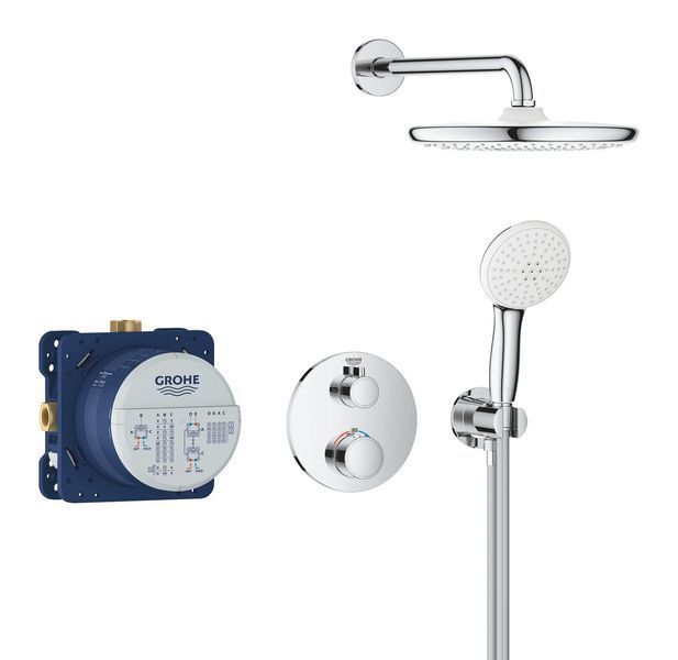 Душова система прихованого монтажу з термостатом Grohe Grohtherm (34872000) 34872000 фото