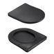 Унитаз подвесной Qtap Jay Ultra Quiet 485х360х320 мм, Matt Black, сиденьем Slim Duroplast/ Soft-close/ Quick Relase QT07335177MB SD00054232 фото 8