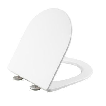 Qtap Сиденье для унитаза (Jay 640, Swan 640) 422x360x30 мм, White, с микролифтом, Slim Duroplast, Quick Release QTSC179W48699 SD00054823 фото
