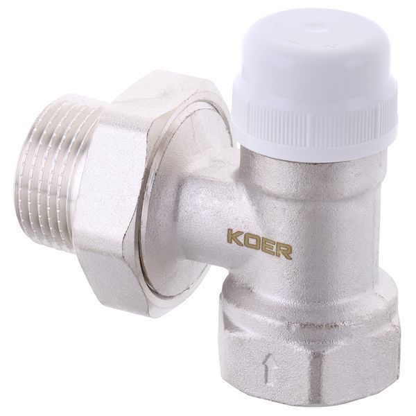 Кран термостатичний кутовий KOER KR.921 - 1" (KR2915) KR2915 фото