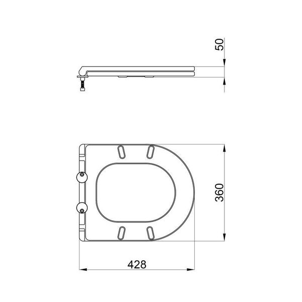 Сиденье для унитаза Qtap (Robin, Aries) с микролифтом Slim QT99HY2411W SD00045286 фото