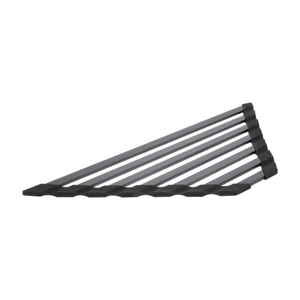 Сушилка на кухонную мойку угловая Lidz Acsis LA20 Black, плоска основа, для посуды 477х198 мм LDACSLA20BLM49773 SD00055897 фото