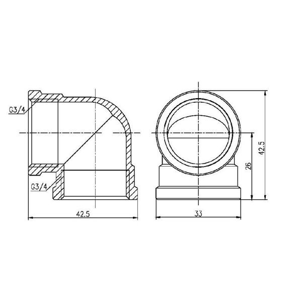 Куточок SD Forte 3/4" ВВ SD00002706 фото