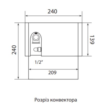 Підлоговий конвектор FCN 240.240 8-трубний 1429387224 фото