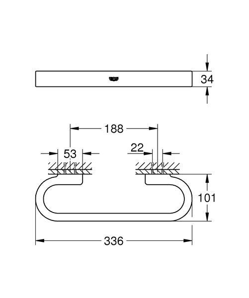 Поручень для ванної Grohe Selection (41064000) 41064000 фото
