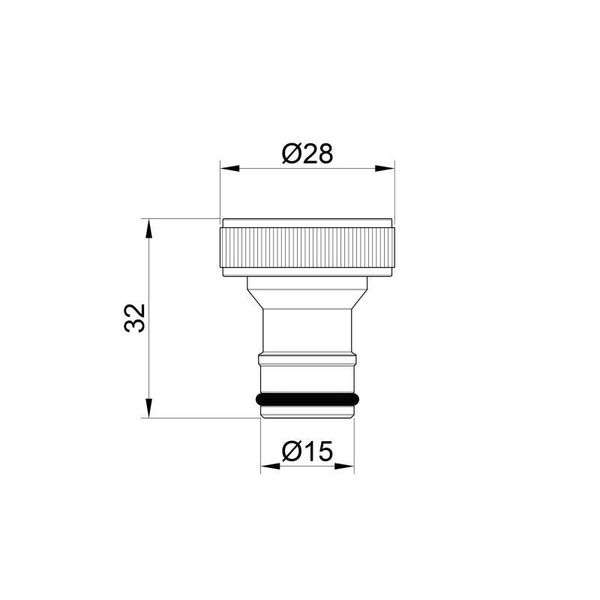 Штуцер с адаптером SD Plus 3/4"х1/2" ВР SD140W2015 SD00035734 фото