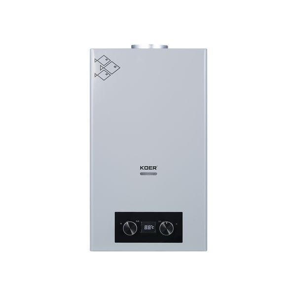 Газова колонка KOER KWH.G0110 GRAY димохідна 10 л/хв, колір сірий (KR5555) KR5555 фото