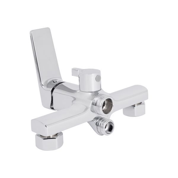 Змішувач для ванни Qtap Crow з довгим поворотним виливом та душовим гарнітуром QTCRO260CRM48647 Chrome SD00054771 фото