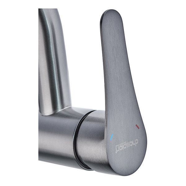 Смеситель для умывальника Champion SAP-001-B Graphite (нерж. сталь) (CH6159) CH6159 фото