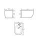 Биде подвесное Qtap Robin 515x370x350 мм, Marble QT13551381GMR SD00054287 фото 9