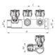 Коллектор вентильный с фитингом Koer KR.1122-3 1&rdquo;x3 ways (KR2654) KR2654 фото 2