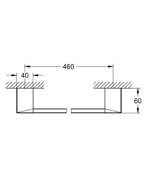 Тримач для рушників Grohe Selection Cube (40767000) 40767000 фото