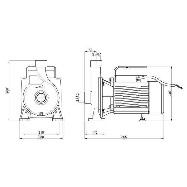 Насос поверхневий відцентровий Thermo Alliance CPm190/1 1,5 кВт SD00046830 фото