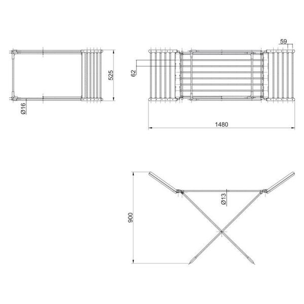 Сушарка для білизни електрична Qtap Breeze (SIL) 55701 SD00034697 фото