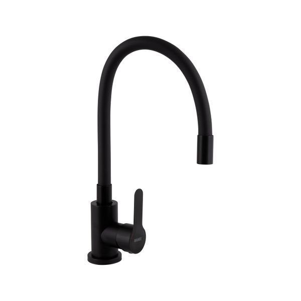 Смеситель для кухни Brinex Pure 015F3 с гибким изливом Black Matt BRIPUR015F3BLM SD00053185 фото