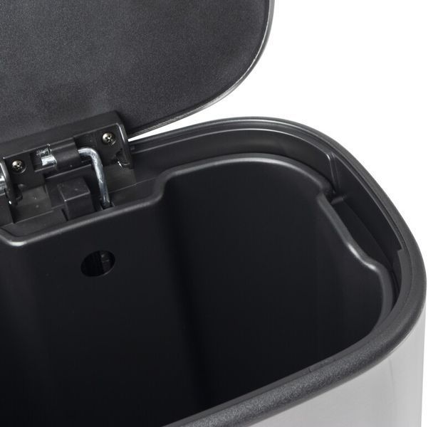 Відро для сміття з плавним закриттям овальне Mixxus Premium Diverse-TC0105 SS Color 5л колір наржавійка (MI7078) MI7078 фото