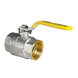 Кран кульовий KOER KR.214.G - 1 1/2" FF ГГВ YELLOW, ручка "важіль" жовта (KR0136) KR0136 фото 1