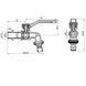 Кран шаровой поливочный Thermo Alliance Forte 1/2"Н незамерзающий TAF141W15 SD00054680 фото 2