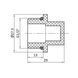Заглушка PPR Thermo Alliance с резьбой 20х1/2" НР SD00053986 фото 1