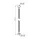 Шланг для воды Thermo Alliance Standart 40 см NYLON 1/2"x1/2" ВВ TAS387W40 SD00052977 фото 2
