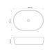 Раковина накладная MIXXUS PREMIUM ELLIPSE-0105 MARBLE-BLACK 600х400х150mm (MP6565) MP6565 фото 2