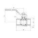 Кран шаровой Thermo Alliance Forte 1" 1/2 ВР для газа (ручка) SF600G40 SD00010552 фото 2