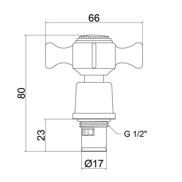 Кран-букса для змішувача Lidz Repair 22 1/2 пара LDREP22CRM22151 Chrome SD00028248 фото