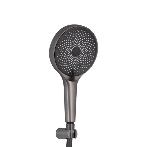 Змішувач для ванни Qtap Slavonice (з душовим гарнітуром) QTSLV259GMB48035 Gunmetal Black PVD SD00054159 фото