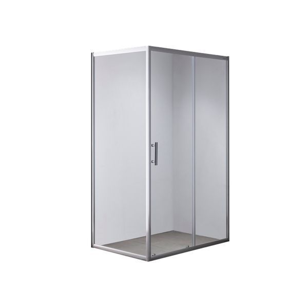 Душевая кабина без поддона Mixxus HARD SC01-120x80x185-TR CHROME прозрачное стекло 5мм (MI6912) MI6912 фото