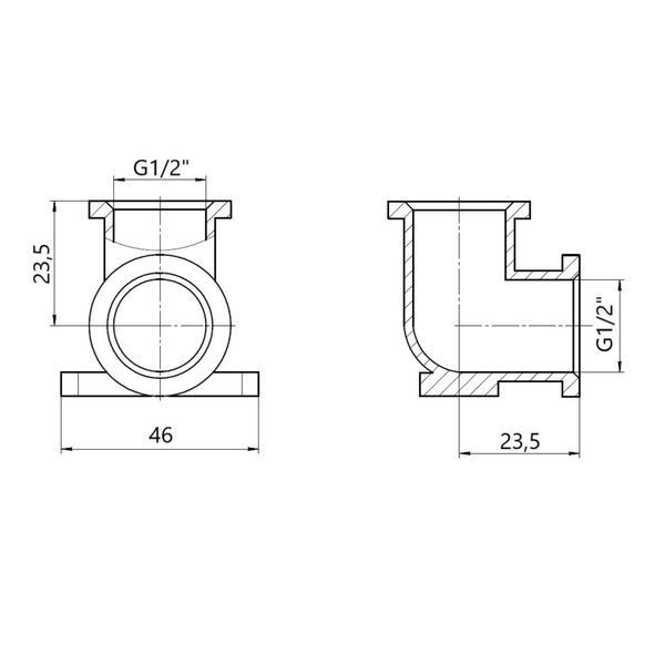 Угол Thermo Alliance Standart 1/2" ВР SD41815N SD00047873 фото