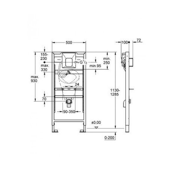 Инсталляционный комплект для писсуара Grohe Rapid SL (38786001) 38786001 фото