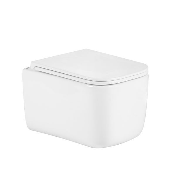 Унитаз подвесной Qtap Gemini Ultra Quiet 485&times;340&times;350 мм, White, с сиденьем Slim Duroplast / Soft-close / Quick Release QTTAU26W49119 SD00055243 фото