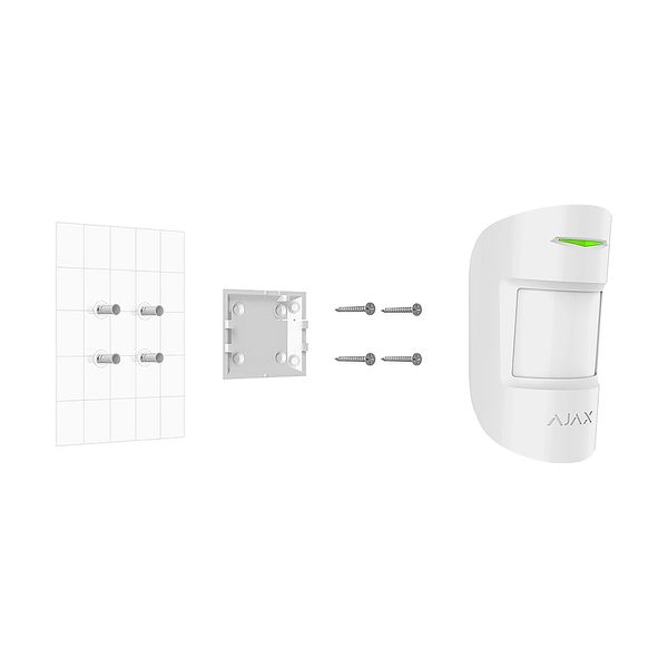 Кріпильна панель Ajax SmartBracket для MotionProtect, CombiProtect White 13665/13991 фото