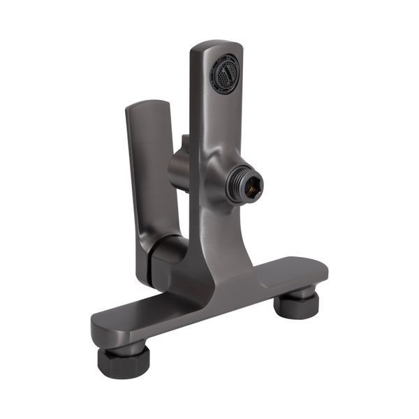 Змішувач для ванни Qtap Slavonice (з душовим гарнітуром) QTSLV259GMB48035 Gunmetal Black PVD SD00054159 фото