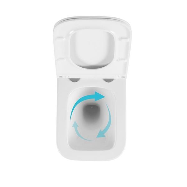 Унитаз подвесной Qtap Gemini Ultra Quiet 485&times;340&times;350 мм, White, с сиденьем Slim Duroplast / Soft-close / Quick Release QTTAU26W49119 SD00055243 фото
