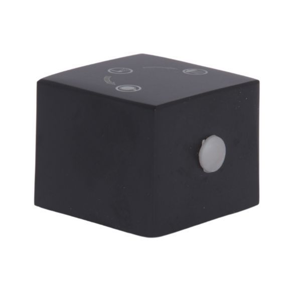 Ручка Qtap (25,7x32x32) для душевой системы скрытого монтажа на два потребителя Gemini Gunmetal Black PVD QTGEM257323250062 SD00056186 фото