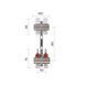 Коллектор латунный с расходомерами и евроконусами Thermo Alliance Standart 1" на 2 выхода TAS235W2E SD00055263 фото 2