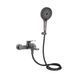Змішувач для ванни Qtap Slavonice (з душовим гарнітуром) QTSLV259GMB48035 Gunmetal Black PVD SD00054159 фото 1