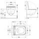 Унитаз подвесной Qtap Gemini Ultra Quiet 485&times;340&times;350 мм, White, с сиденьем Slim Duroplast / Soft-close / Quick Release QTTAU26W49119 SD00055243 фото 13