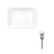 Комплект Qtap Scorpio: Раковина врезная прямоугольная 615х390х150 мм White + Донный клапан PU02 SD00053415 фото 1